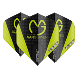 Winmau Prism Delta MvG Black & Green Dart Flights