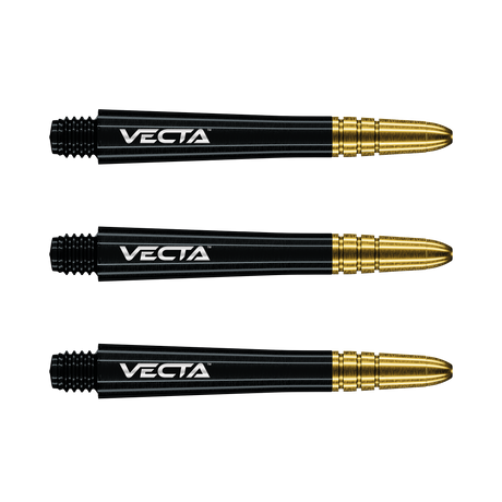 Winmau Vecta Black- Gold Darts Shafts