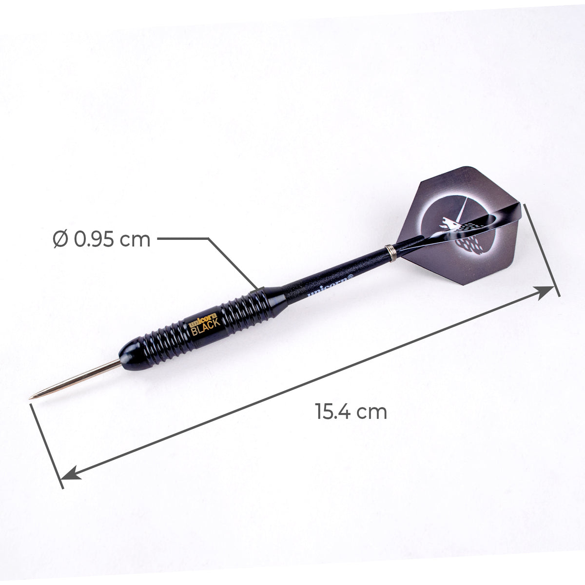 Unicorn Core Plus Win Black Brass W/ Wallet Dart Set