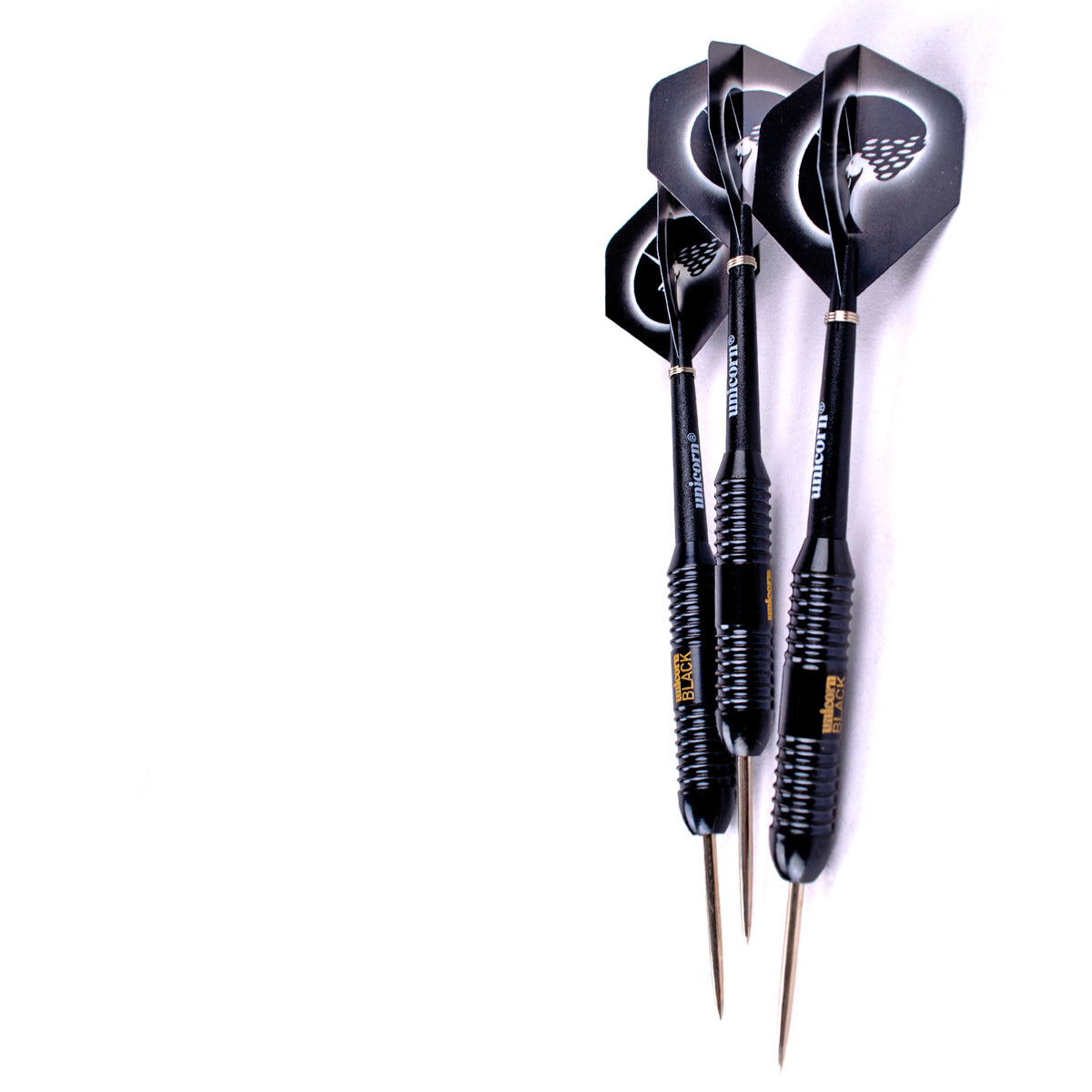 Unicorn Core Plus Win Black Brass W/ Wallet Dart Set