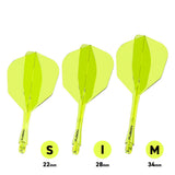 Winmau Fusion #6 Shape Integrated Yellow Flight & Shaft