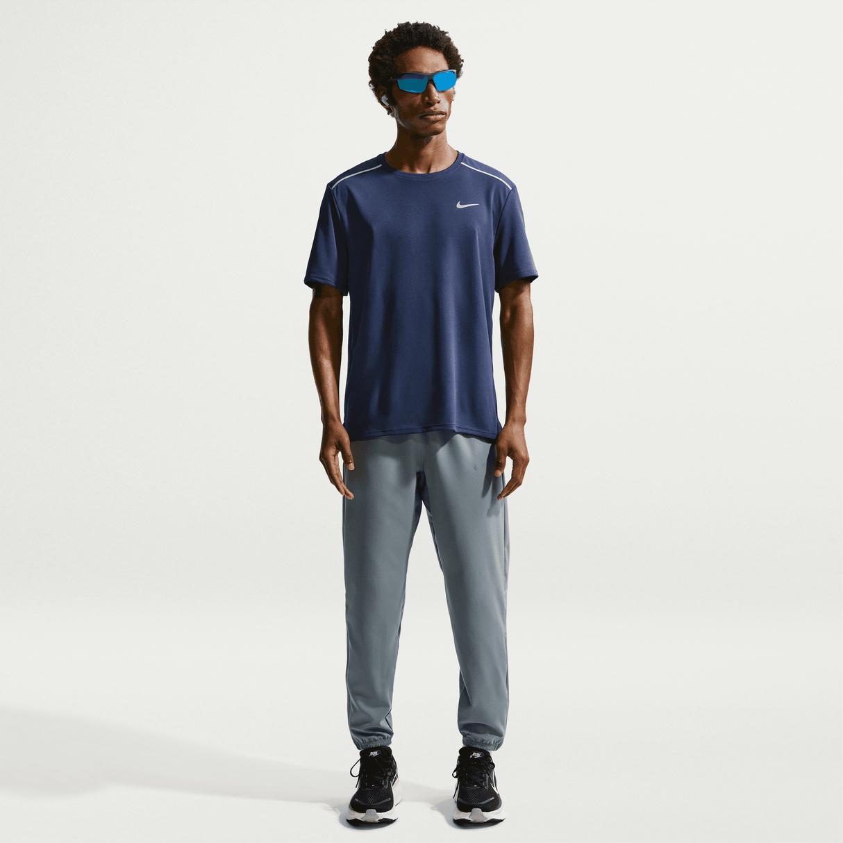 Nike Men's Miler Dri-FIT UV Protection Short-Sleeve Running Top