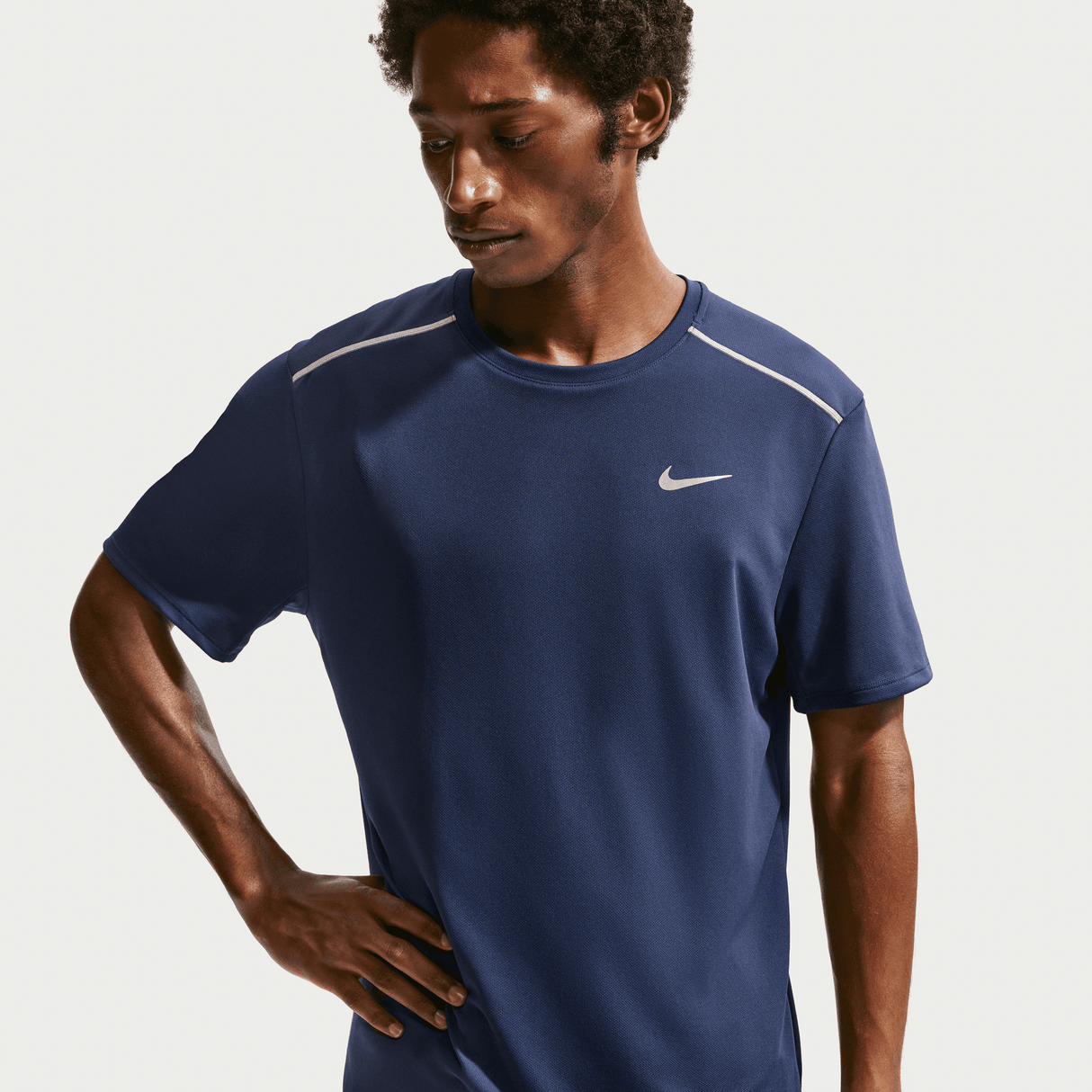 Nike Men's Miler Dri-FIT UV Protection Short-Sleeve Running Top
