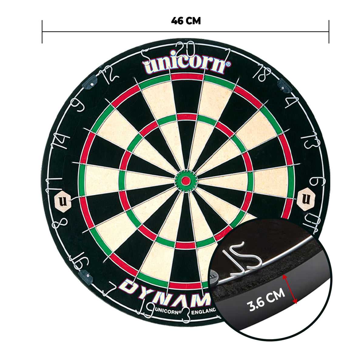 Unicorn SD Dynamite Bristle Dart Board