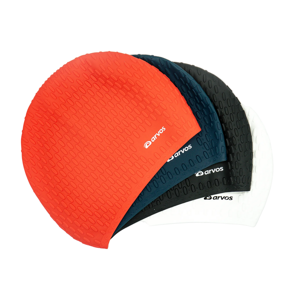 Arvos Adult Long Hair Silicone Swim Cap