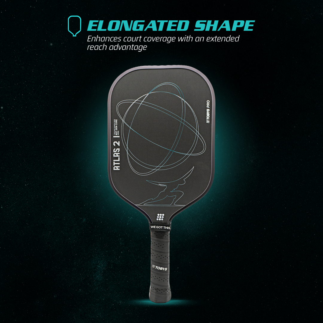 Toby's Pro Atlas II Elongated Pickleball Paddle