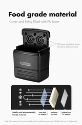 Black Dog Plastic Insulated Bucket Cooler Box