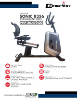 Champion EE Sonic 8356 Recumbent Bike