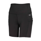 Equipe Women's High Rise Cycling Shorts with Side Pockets Black