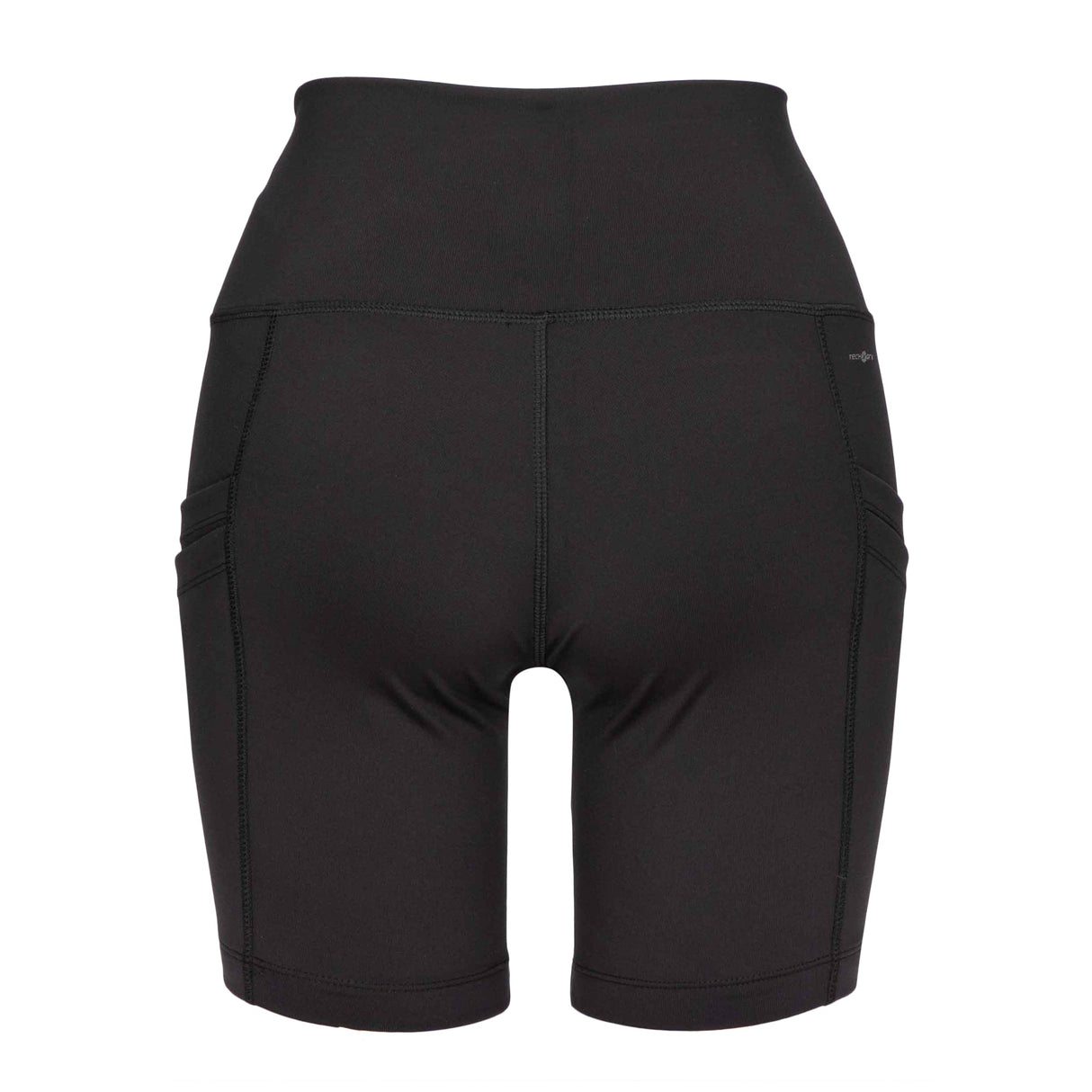 Equipe Women's High Rise Cycling Shorts with Side Pockets Black