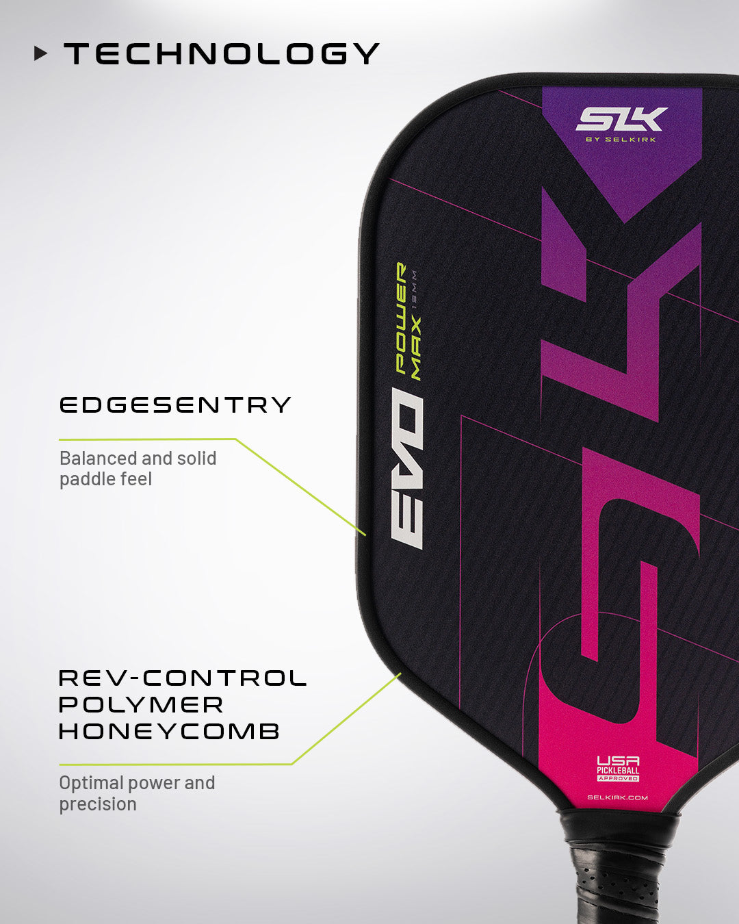 SLK EVO Power Max Pickleball Paddle