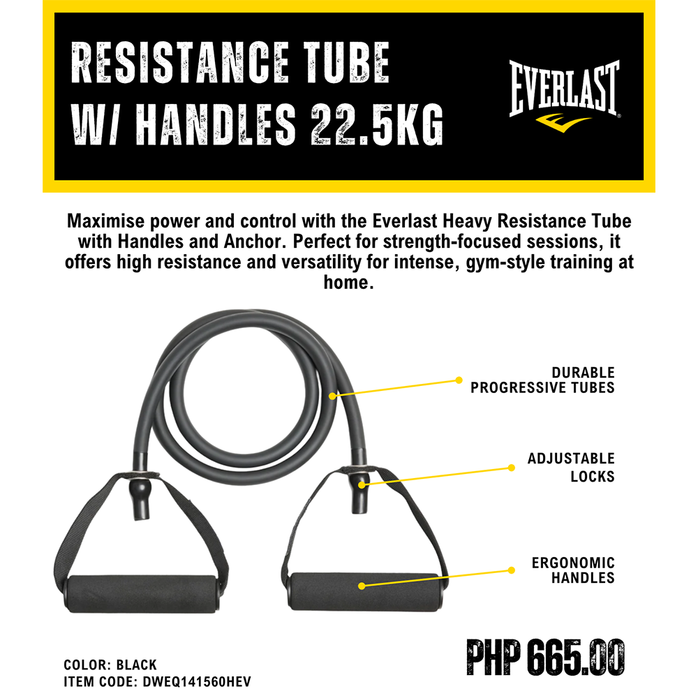 Everlast Resistance Tube with Handles Heavy