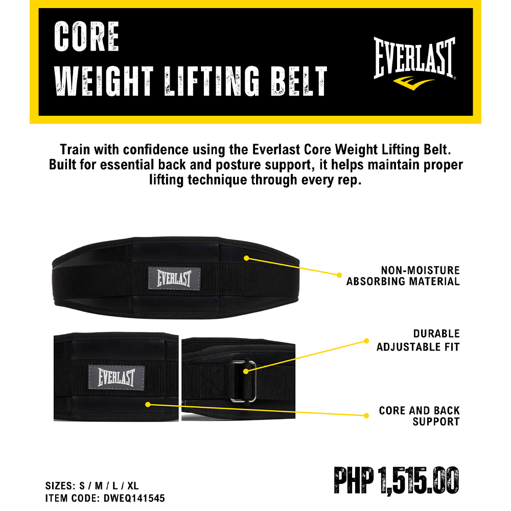 Everlast Core Weightlifting Belt