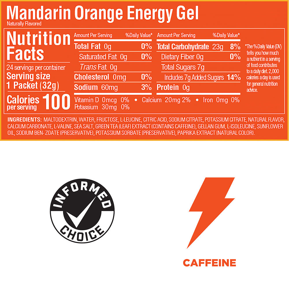 GU Mandarin Orange Energy Gel ( best by: October 2026 )