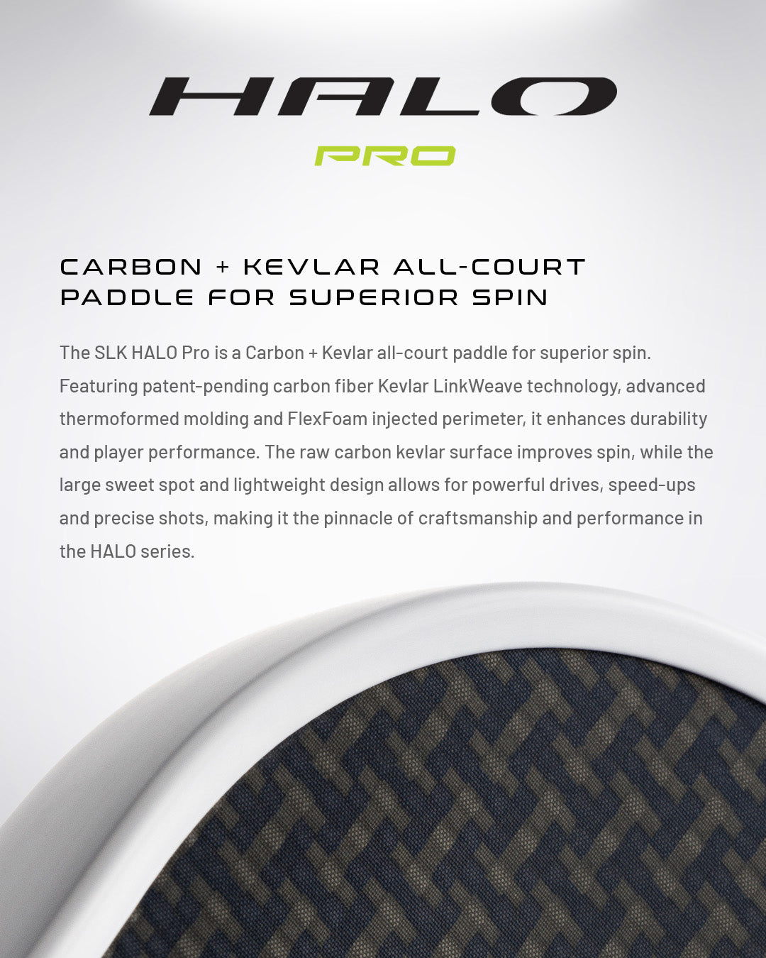 SLK HALO Pro Max Pickleball Paddle