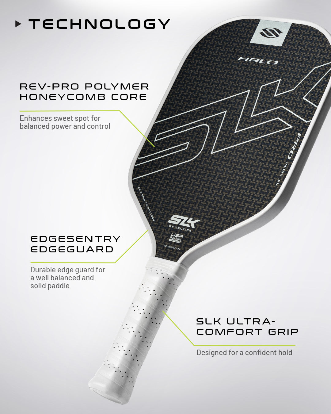 SLK HALO Pro Max Pickleball Paddle