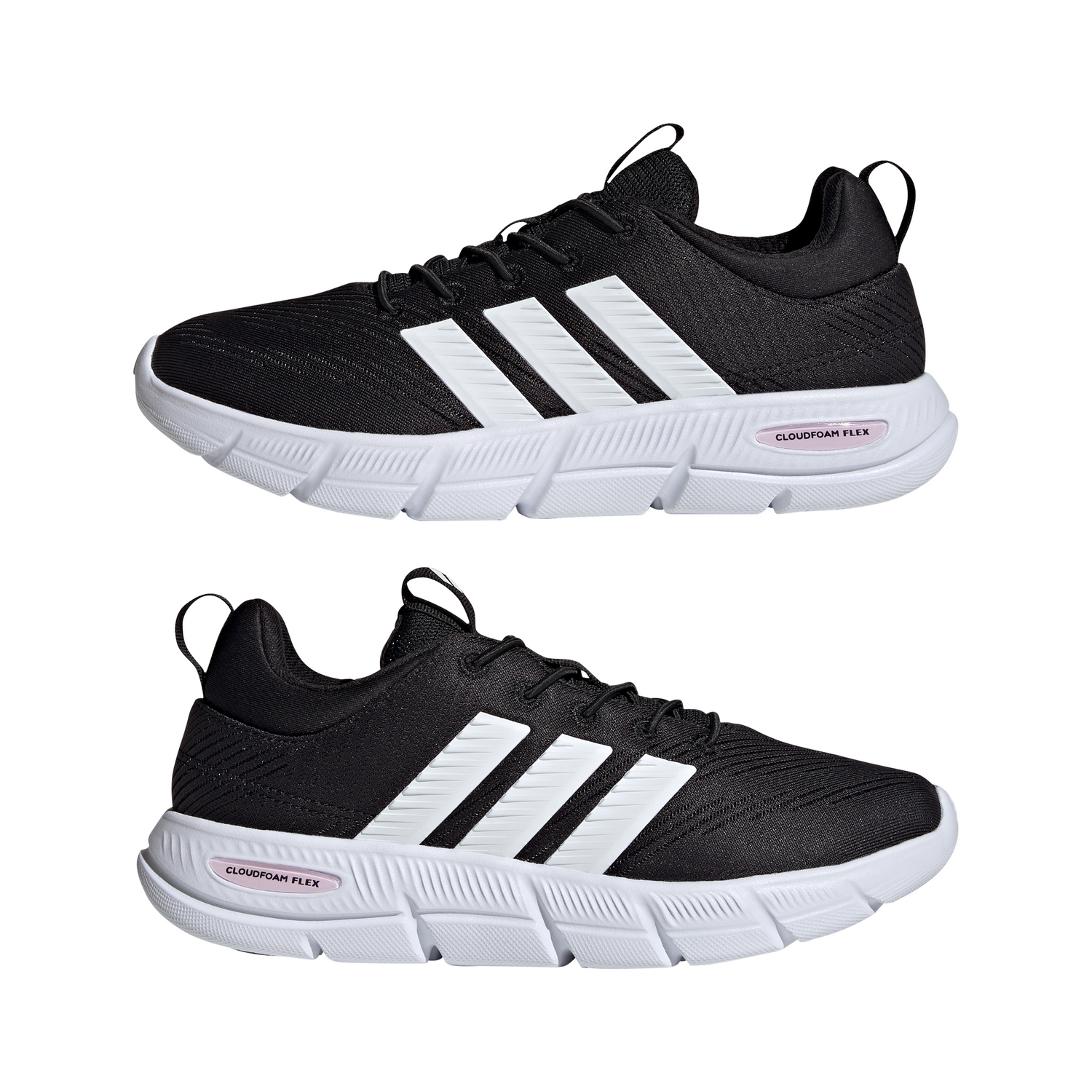 adidas Women's Cloudfoam Flex Elastic Laces Casual Shoes