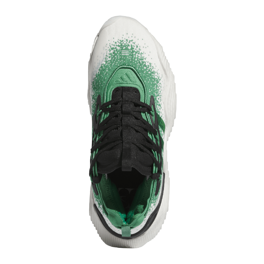 Green and white 2024 adidas basketball shoes