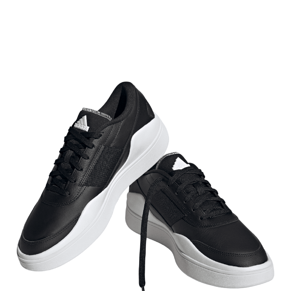 Adidas sneakers best sale black casual shoes