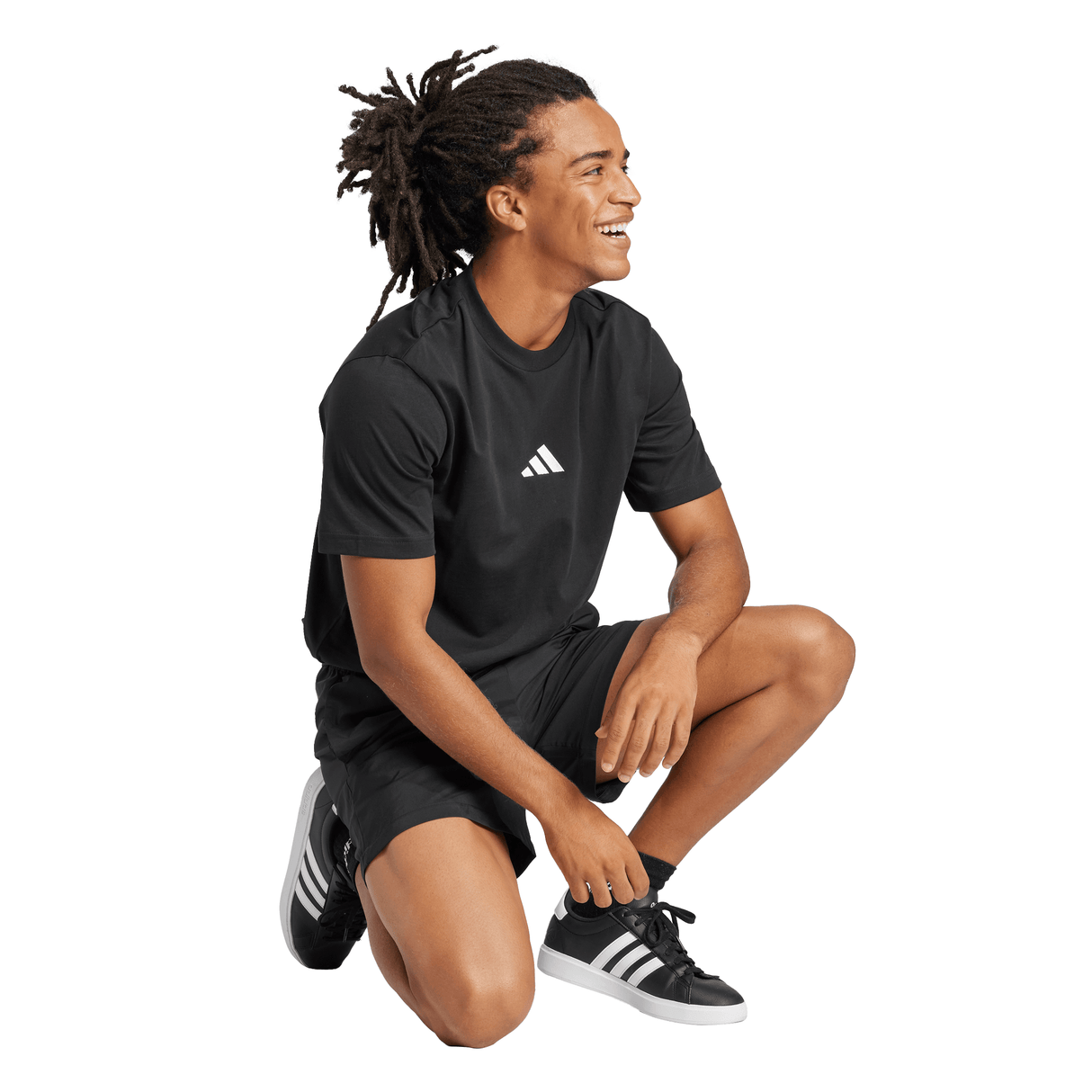 adidas Men's Essentials Small Logo Single Jersey Tee