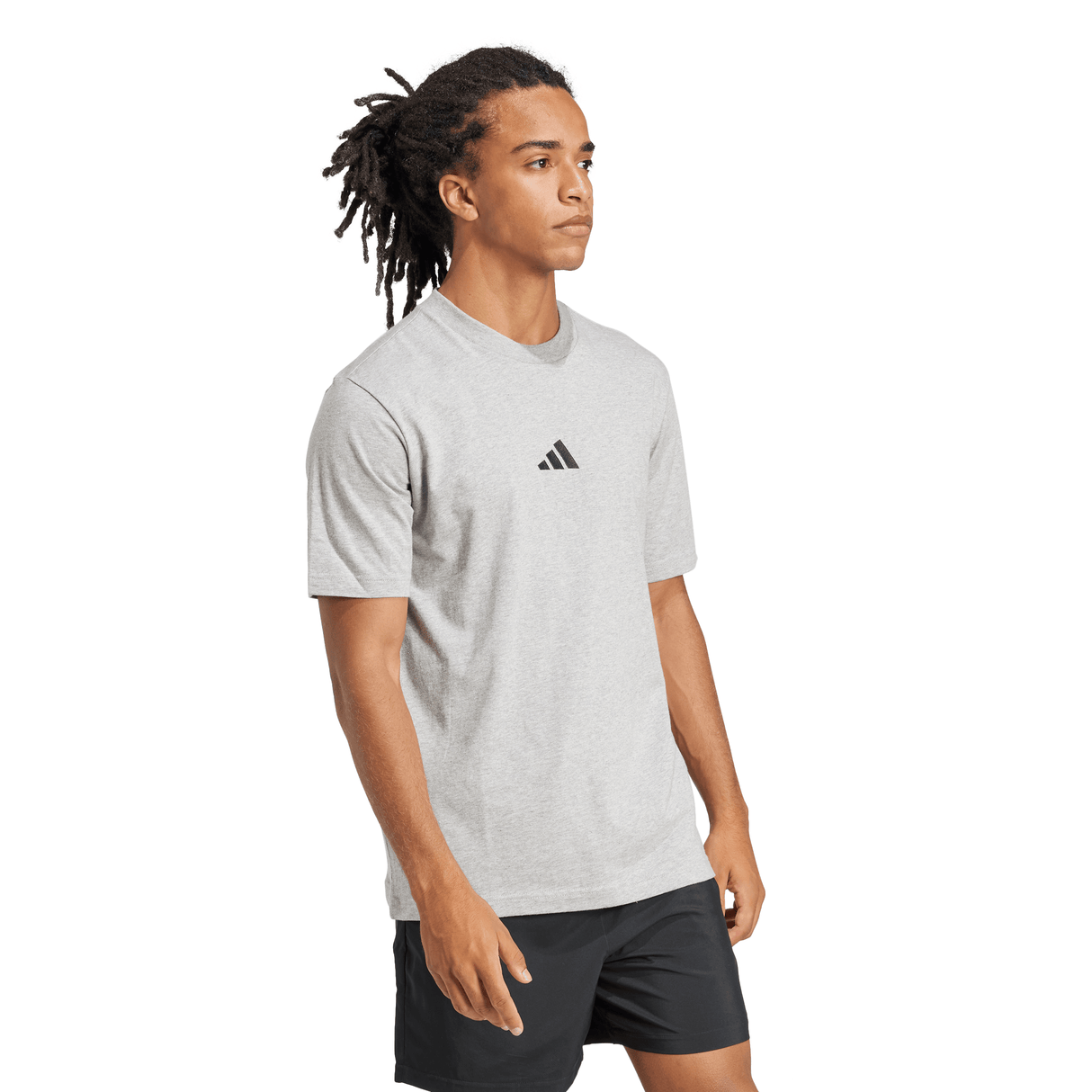 adidas Men's Essentials Small Logo Single Jersey Tee