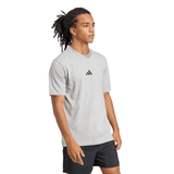 adidas Men's Essentials Small Logo Single Jersey Tee