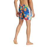 adidas Men's Mexicana Florals 3 Stripes Swim Shorts 5 Inch