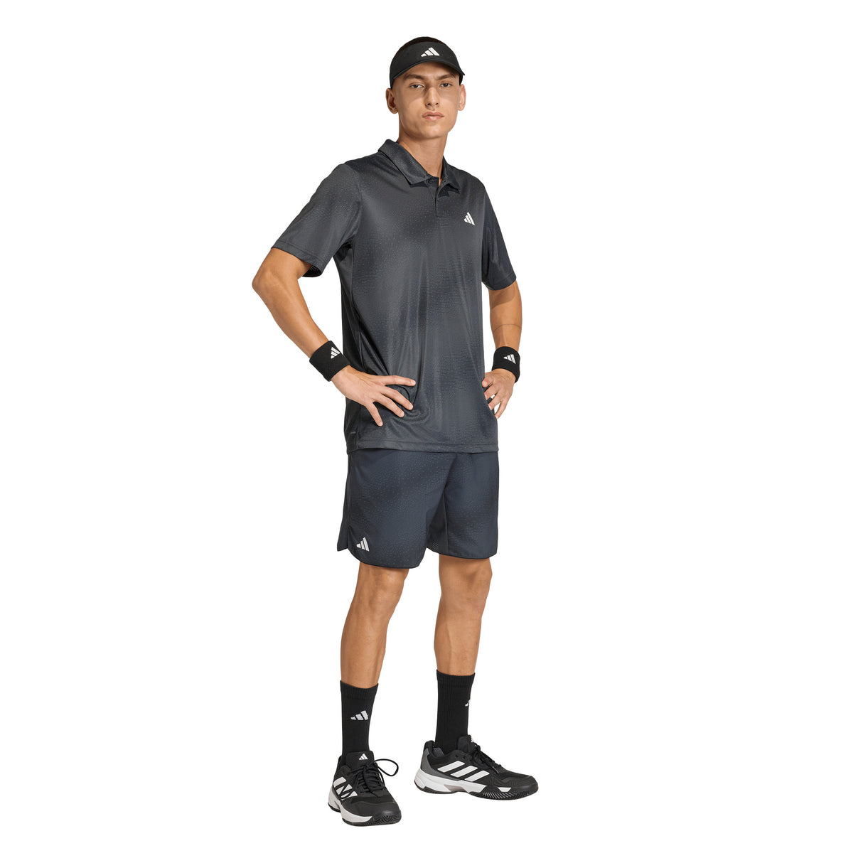 adidas Men's Club Tennis Climacool Graphic Polo Shirt