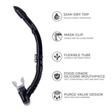 Aquagear M11-S04 Mask & Snorkel Set