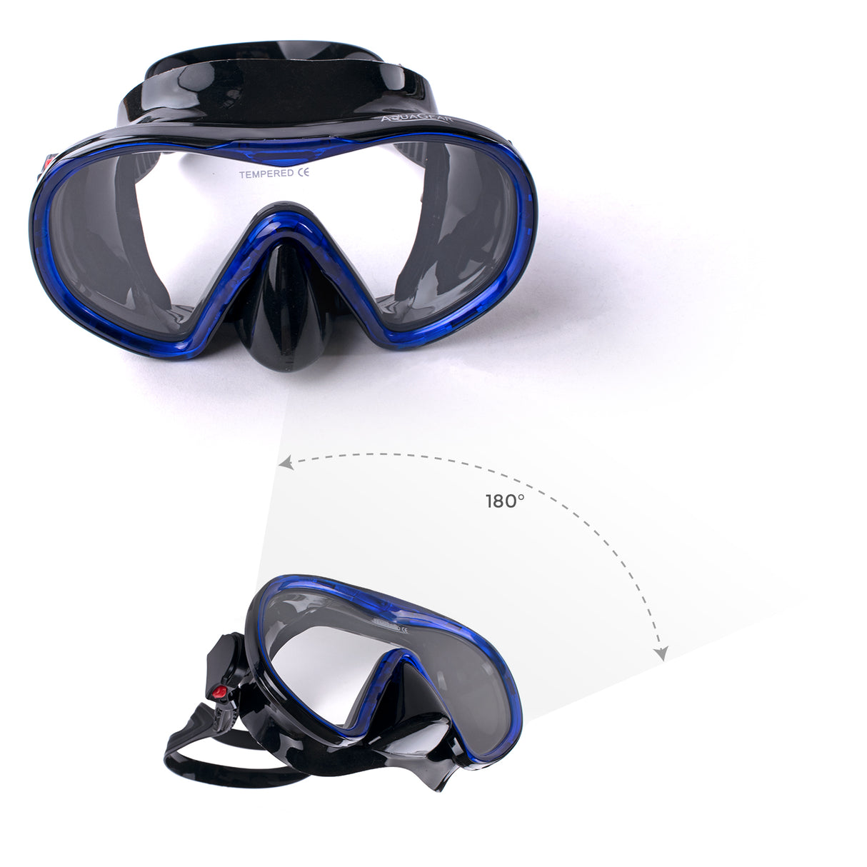Aquagear M12-S04 Mask & Snorkel Set