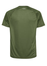 Equipe Men's Raglan Cut Shirt with Mesh Combi Olive Green