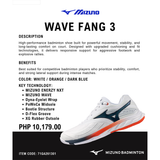 Mizuno Wave Fang 3 Badminton Shoes