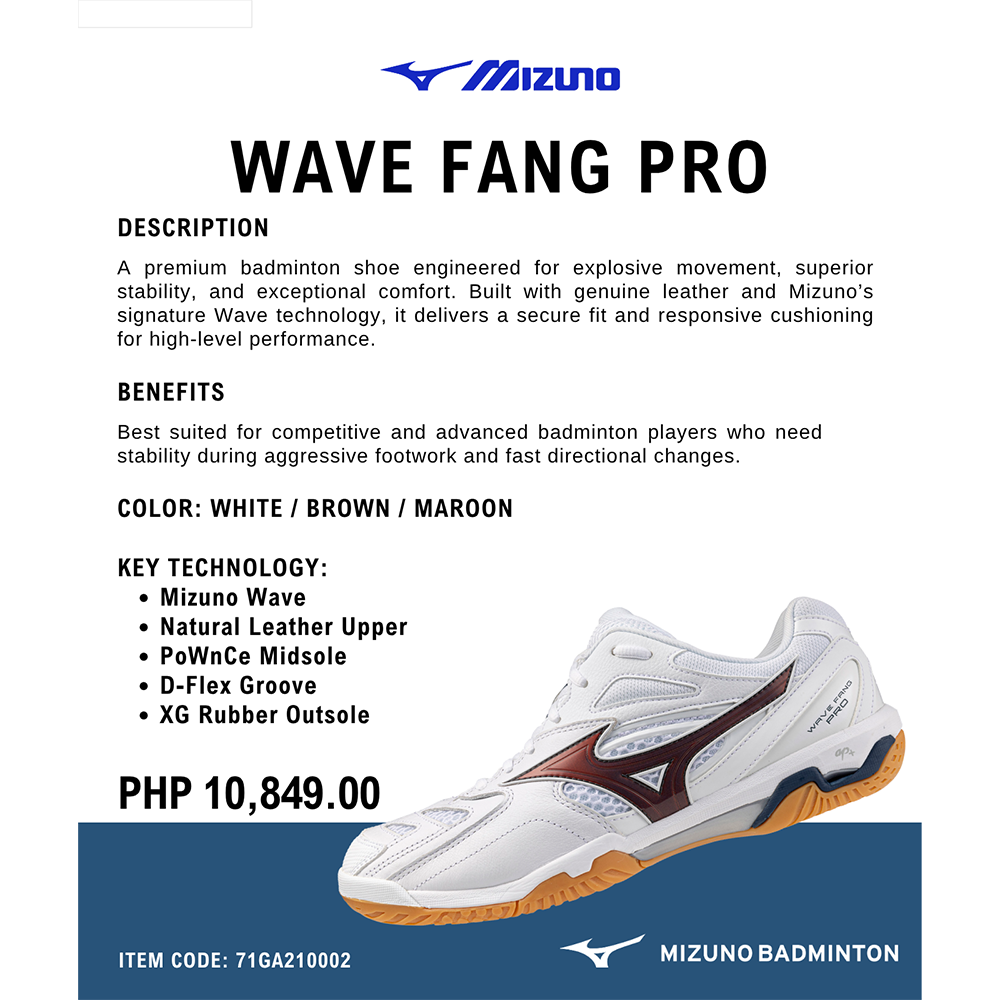 Mizuno Wave Fang Pro Badminton Shoe