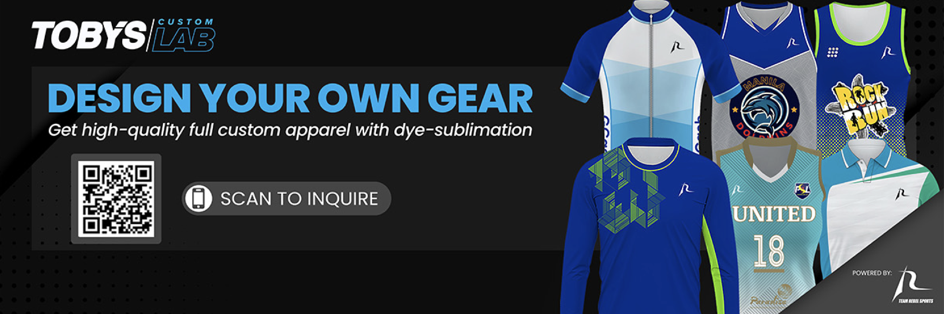 Toby's Custom Lab: Create Your Own Gear – Toby's Sports