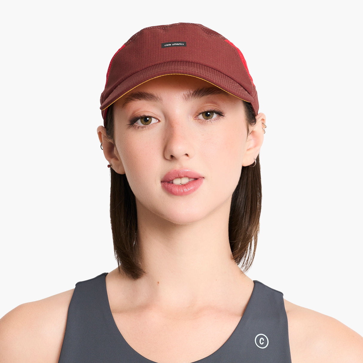 Ciele FSTCap SC Field Iconic Bar SL Andorra Red Running Cap