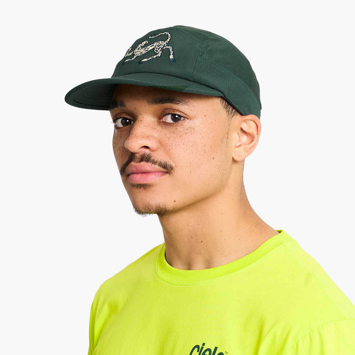 Ciele GOCap Field Cheetah Spruce Running Cap