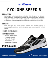 Mizuno Cyclone Speed 5 Volleyball Shoes