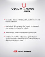 Selkirk VANGUARD Pro Invikta Pickleball Paddle