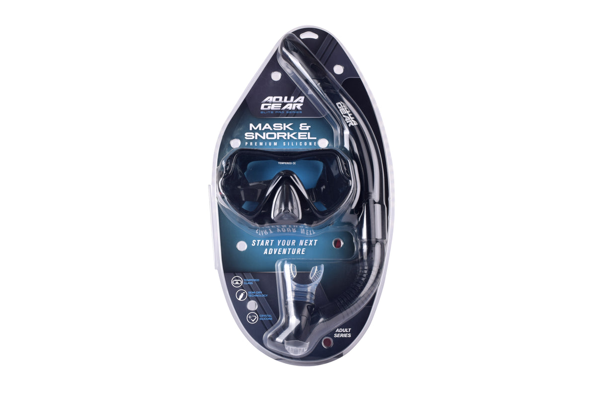 Aquagear M11-S04 Mask & Snorkel Set