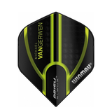 Winmau Prism Alpha MvG Black &amp; Green Darts Flights
