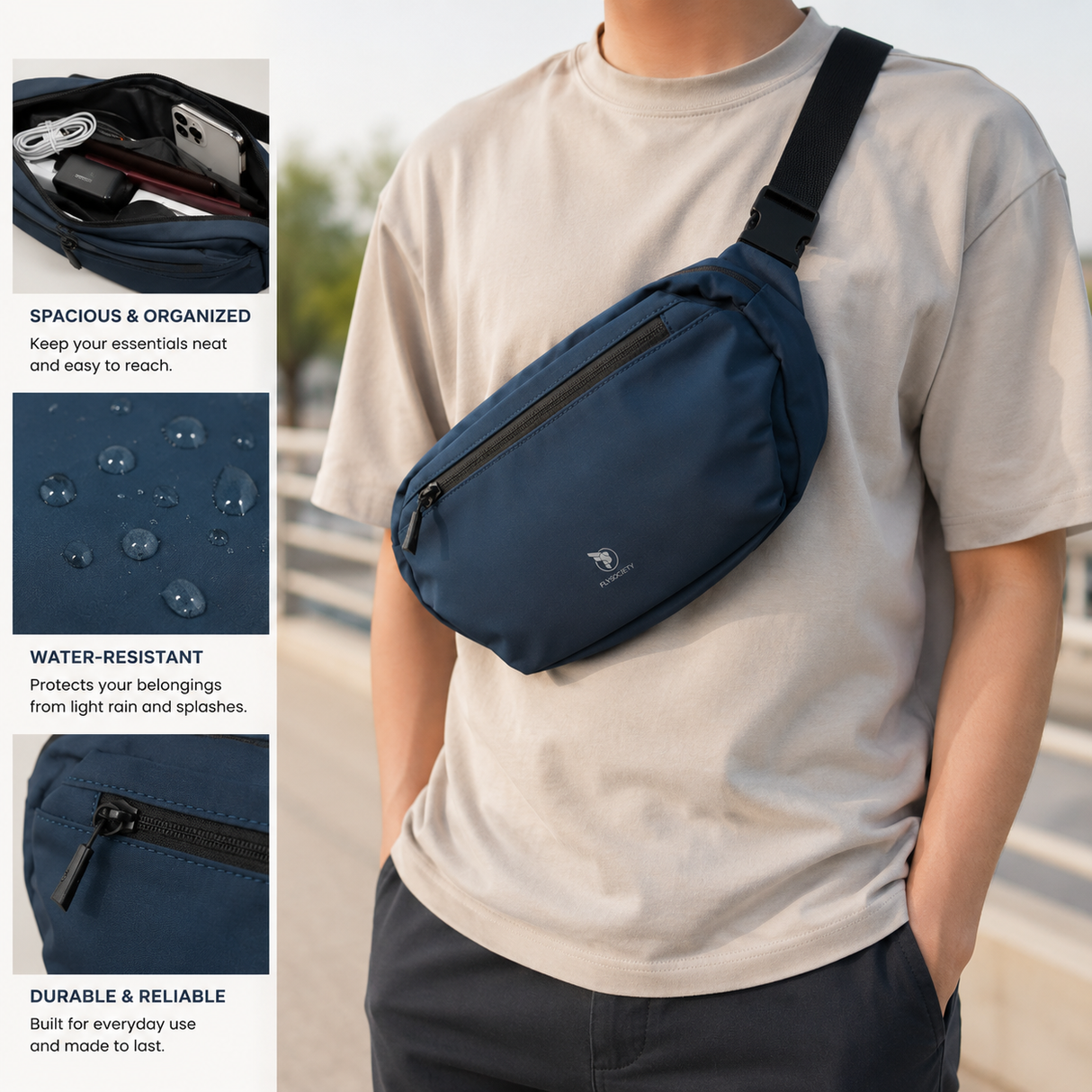 Fly Society Cross Town Body Bag
