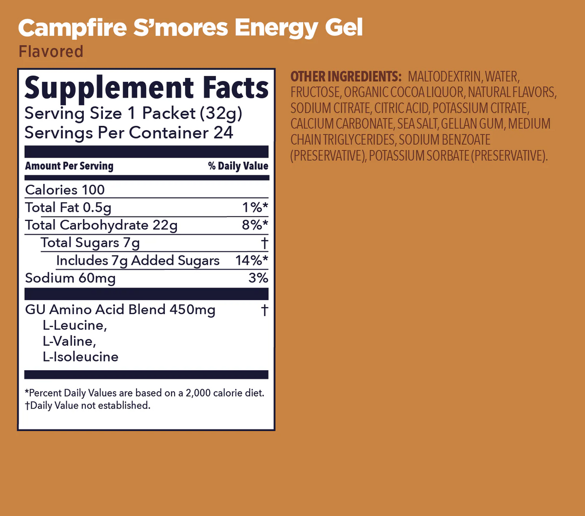 GU Campfire S'mores Energy Gel ( Best by: 2027 )