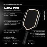 Friday Aura Pro Elongated Pickleball Paddle