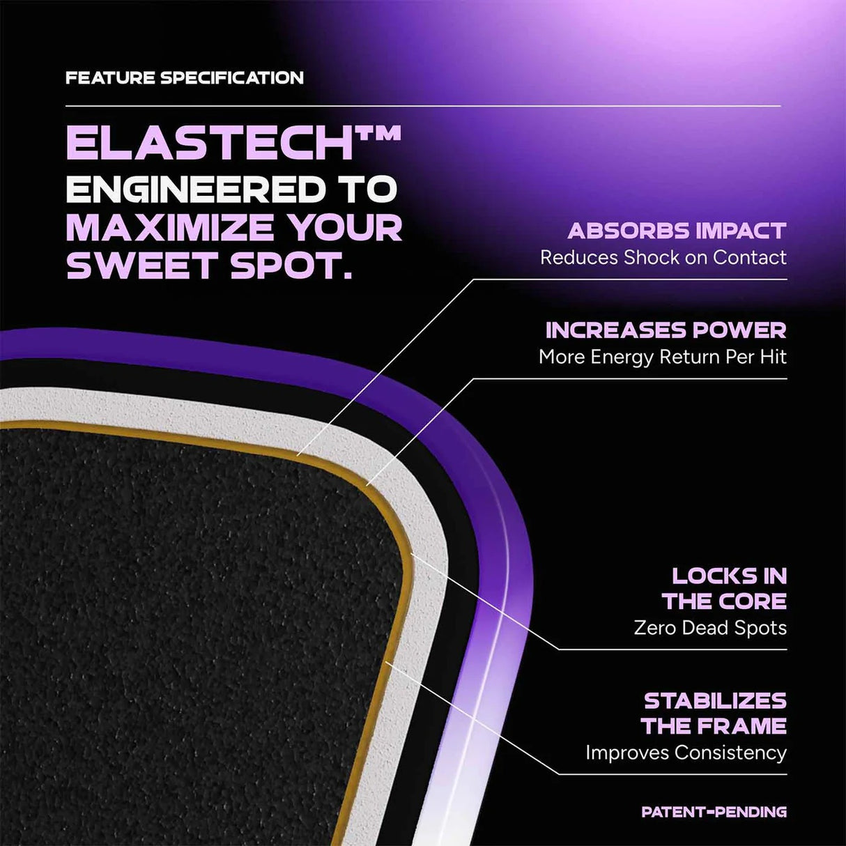 Friday Aura Pro Elongated Pickleball Paddle