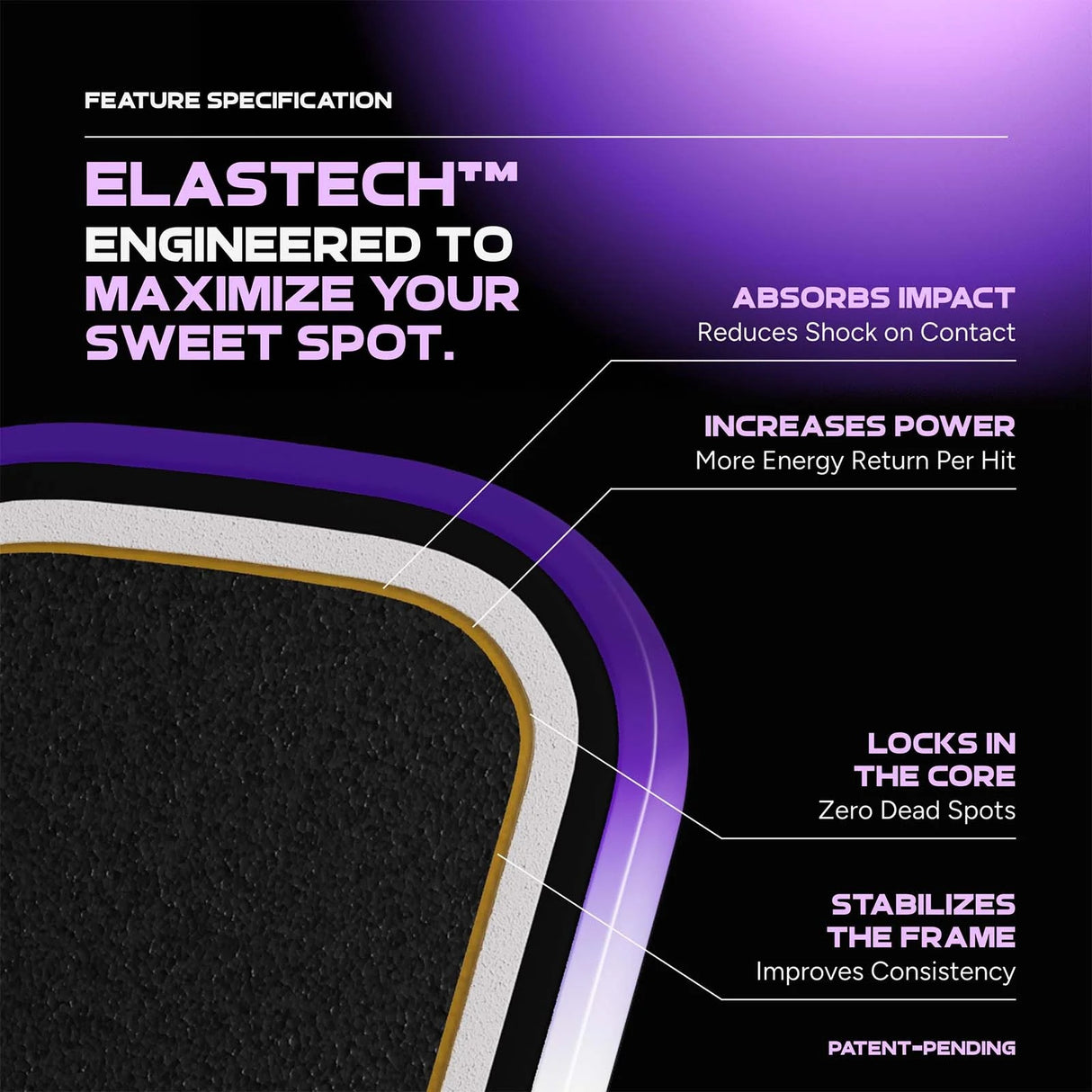 Friday Aura Elongated Pickleball Paddle