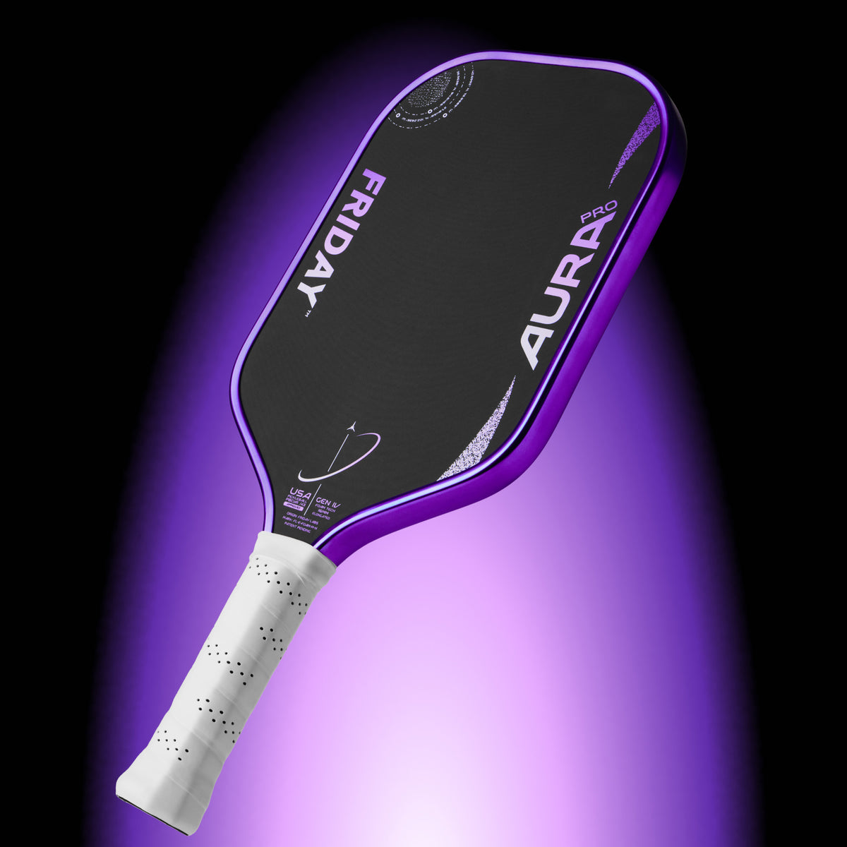 Friday Aura Pro Elongated Lunar Metallic Pickleball Paddle