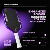 Friday Aura Pro Elongated Lunar Metallic Pickleball Paddle