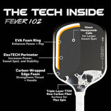 Friday Fever 102 Wide Pickleball Paddle