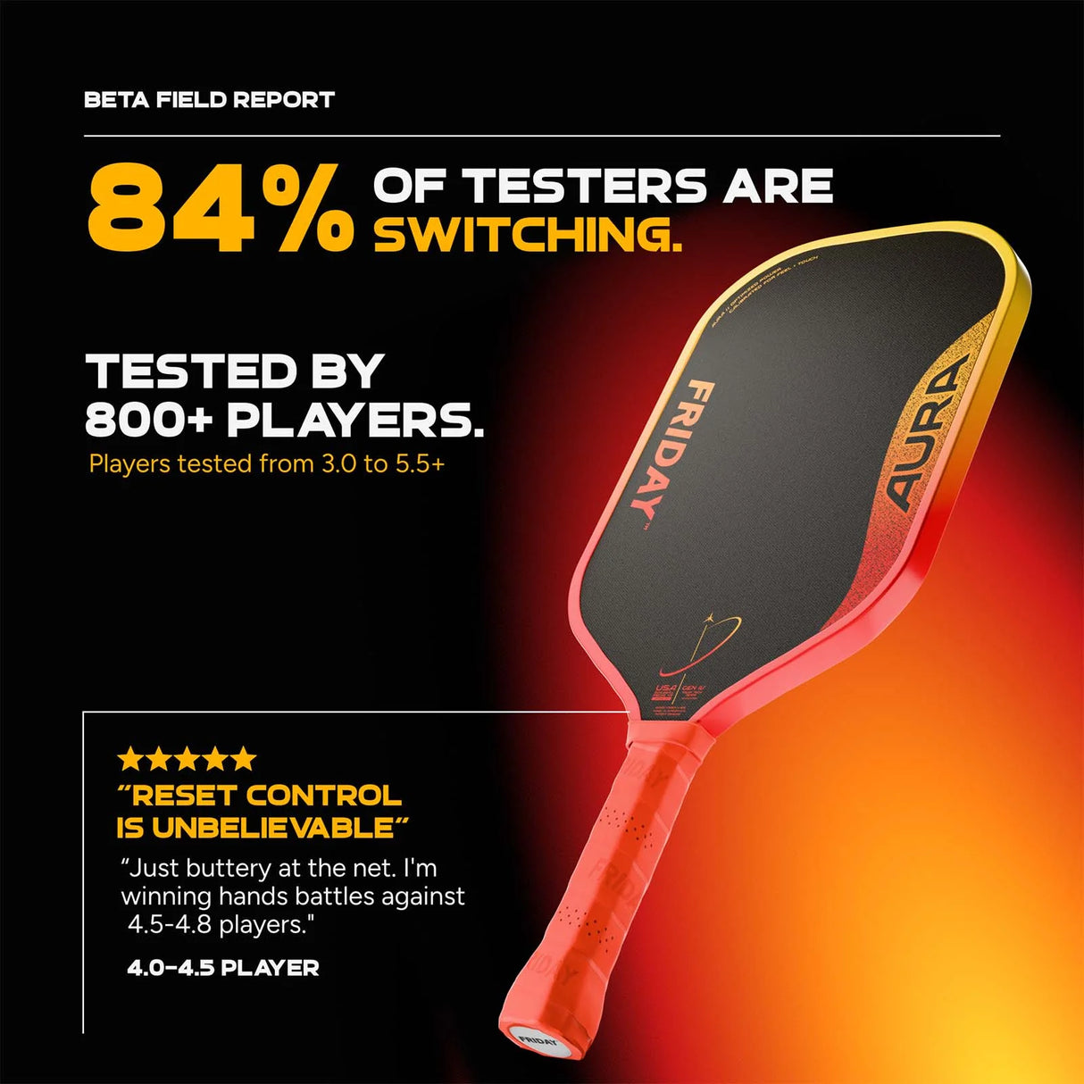 Friday Aura Wide Body Pickleball Paddle