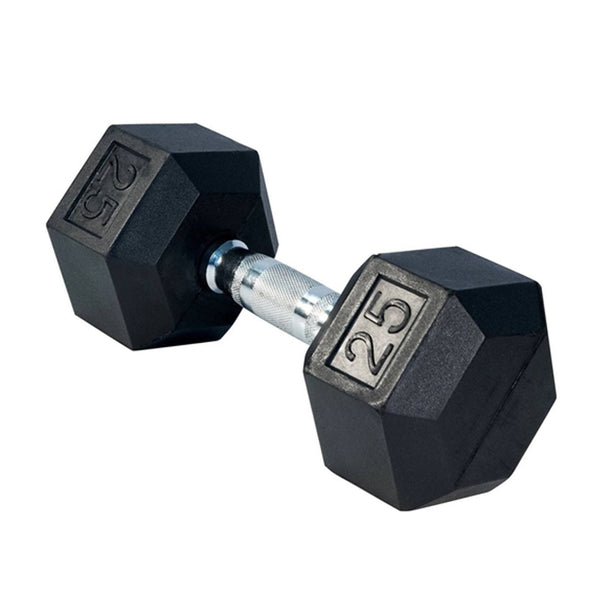 Rubber Hex Dumbbell 25 lbs